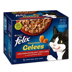 پوچ گربه فلیکس مدل Sensations Jellies