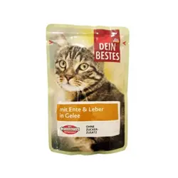 سوپ گربه دین بستس باطعم گوشت اردک و جگر در ژله _Dein Bestes