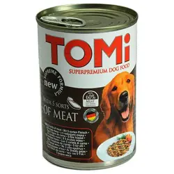 کنسرو سگ تامی با طعم پنج نوع گوشت _ tomi