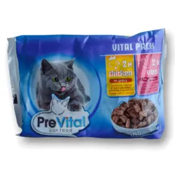 سوپ گربه پرویتال با طعم مرغ و گوشت _ Prevital