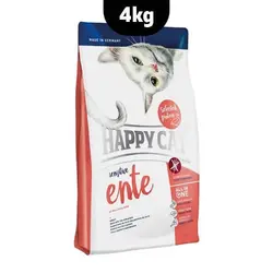 غذای خشک گربه حساس با طعم اردک هپی کت