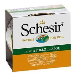 کنسرو سگ شسیر با طعم مرغ و آلوئه ورا _schesir