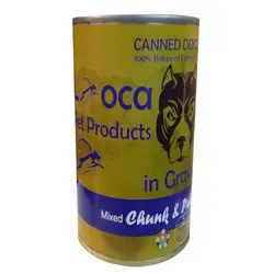 کنسرو سگ لوکا میکس گوشت و مرغ و کدو حلوایی _ looca