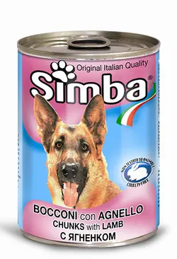 کنسرو سگ سیمبا باطعم بره _ simba
