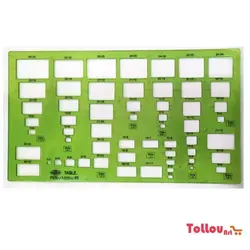 شابلون مستطیل تیبل TABLE