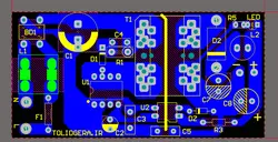 فایل pcb آلتیوم منبع تغذیه سوئیچینگ 12 ولت 2 آمپر - تولیدگرا