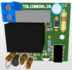 فایل pcb آلتیوم برد تایمر 220 ولت با رله خروجی - تولیدگرا