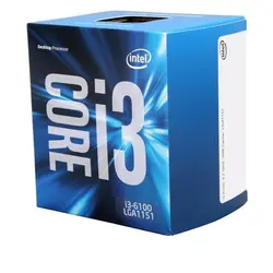 سی پی یو 2 هسته ای INTEL مدل Skylake-Core-i3-6100