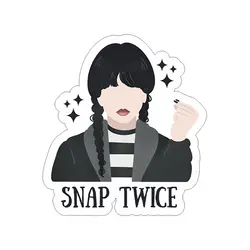 استیکر لپ تاپ طرح 01 Wendsday