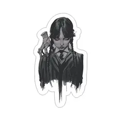 استیکر لپ تاپ طرح 09 Wendsday