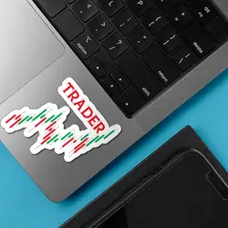 استیکر لپ تاپ طرح Trader 14