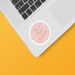 استیکر لپ تاپ طرح دخترونه 24