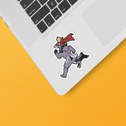 استیکر لپ تاپ طرح کیمیاگر تمام فلزی 06