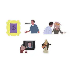 استیکر طرح Friends کد ۰۱ مجموعه 5 عددی