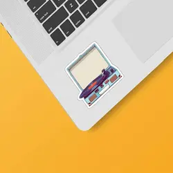 استیکر لپ تاپ طرح gramophone 01