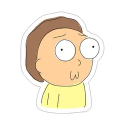 استیکر لپ تاپ طرح Morty 04