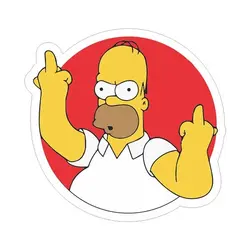 استیکر لپ تاپ طرح Simpson 02
