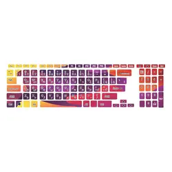 استیکر کیبورد طرح colors 14