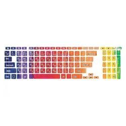 استیکر کیبورد طرح colors 18