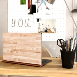 استیکر لپ تاپ طرح Wood کد ۰۵ به همراه استیکر کیبورد