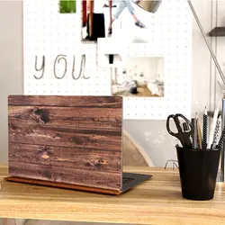 استیکر لپ تاپ طرح Wood کد ۲۴ به همراه استیکر کیبورد
