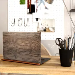 استیکر لپ تاپ طرح Wood کد ۳۳ به همراه استیکر کیبورد