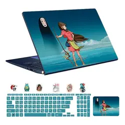 اسکین لپ تاپ طرح Anime کد 04 به همراه استیکر کیبورد