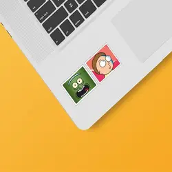 استیکر لپ تاپ مجموعه دو عددی طرح Rick&amp;Morty کد 04