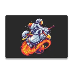 اسکین لپ تاپ طرح Astronaut کد 07 به همراه استیکر کیبورد