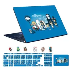 اسکین لپ تاپ طرح Anime کد 06 به همراه استیکر کیبورد