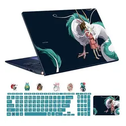 اسکین لپ تاپ طرح Anime کد 13به همراه استیکر کیبورد