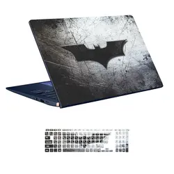 اسکین لپ تاپ طرح Batman کد 01 به همراه استیکر کیبورد
