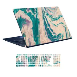 اسکین لپ تاپ طرح Colors کد 52 به همراه استیکر کیبورد