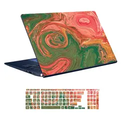 اسکین لپ تاپ طرح Colors کد 53 به همراه استیکر کیبورد