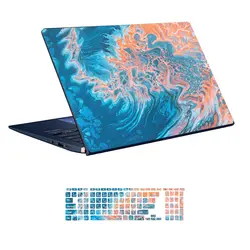 اسکین لپ تاپ طرح Colourful کد 30 به همراه استیکر کیبورد