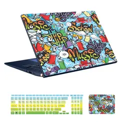 اسکین لپ تاپ طرح Freak کد ۱۰ به همراه استیکر کیبورد