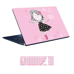 اسکین لپ تاپ طرح Girl کد 42 به همراه استیکر کیبورد