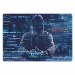 اسکین لپ تاپ طرح Hacker کد 05 به همراه استیکر کیبورد