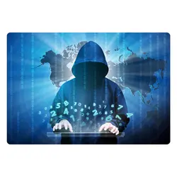 اسکین لپ تاپ طرح Hacker کد ۰۸ به همراه استیکر کیبورد