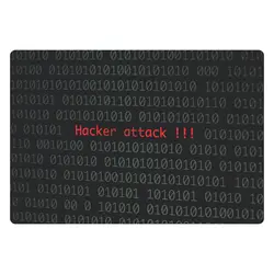اسکین لپ تاپ طرح Hacker کد ۱۸ به همراه استیکر کیبورد