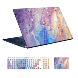 اسکین لپ تاپ طرح Marble کد ۱۱۷ به همراه استیکر کیبورد