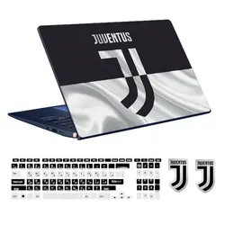اسکین لپ تاپ طرح juventus کد 01 به همراه استیکر کیبورد