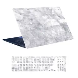 اسکین لپ تاپ طرح Marble کد 42 به همراه استیکر کیبورد