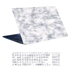 اسکین لپ تاپ طرح Marble کد 48 به همراه استیکر کیبورد