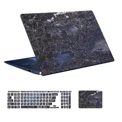 اسکین لپ تاپ طرح Marble کد ۶۸ به همراه استیکر کیبورد