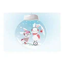 اسکین لپ تاپ طرح Rabbit کد 01 به همراه استیکر کیبورد