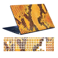 اسکین لپ تاپ طرح Snake کد ۰۳ به همراه استیکر کیبورد