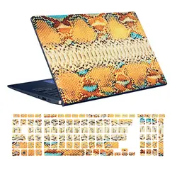 اسکین لپ تاپ طرح Snake کد ۱۲ به همراه استیکر کیبورد