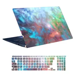 اسکین لپ تاپ طرح Space کد ۱۱۵ به همراه استیکر کیبورد