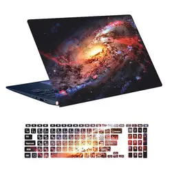 اسکین لپ تاپ طرح Space کد ۱۱۷ به همراه استیکر کیبورد